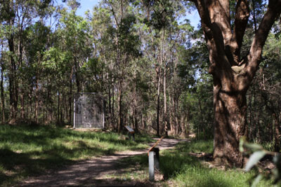 View from of Lone Grave at Wisemans Ferry looking over the river