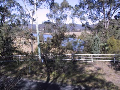 View from of Lone Grave at Wisemans Ferry looking over the river