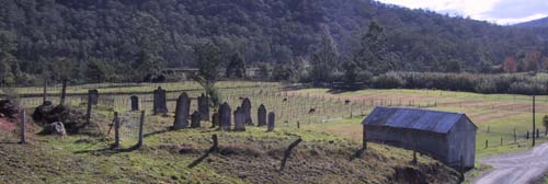 Panoramic of Bailey's Farm Cemetery (private property)