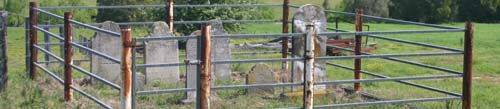 Panoramic of Bailey's Farm Cemetery (private property)