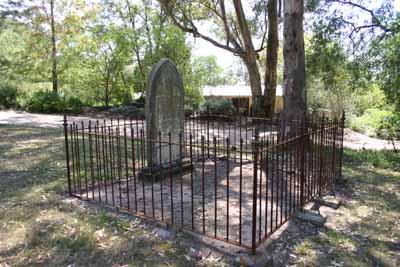 Headstones at Bailey's Farm Cemetery (private property). Photo courtesy of Drew Mitchell.