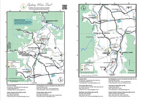Sydney Wine Trail map